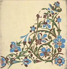 Design for a Floral Pattern, ca. 1883, based on earlier design. Creator: Christopher Dresser
