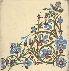 Design for a Floral Pattern, ca. 1883, based on earlier design. Creator: Christopher Dresser