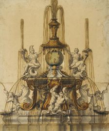 Design for a fountain at Versailles, 1673. Creator: Unknown