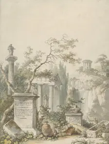 Design for a Frontispiece, 1782. Creator: Claude Louis Chatelet