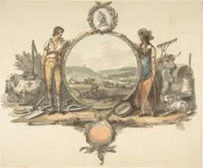 Design for a Frontispiece, ca. 1793. Creator: Josiah Boydell