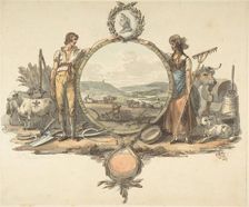 Design for a Frontispiece, ca. 1793. Creator: Josiah Boydell