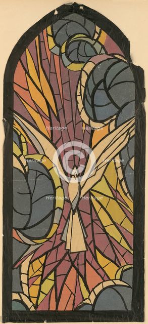 Design for a glass window III., 1940-1944. Creator: Ján Novák.