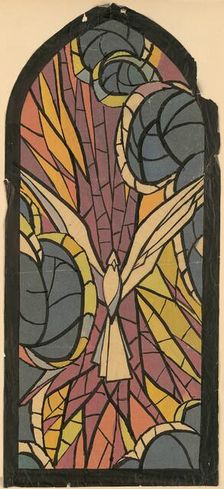 Design for a glass window III., 1940-1944. Creator: Ján Novák