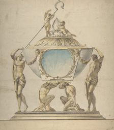 Design for a Gold and Silver Bishop's Reliquary, late 18th century. Creator: Luigi Valadier