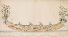 Design for a Gondola Decorated for a Festive Occassion, ca. 1750-1780 . Creator: Anon