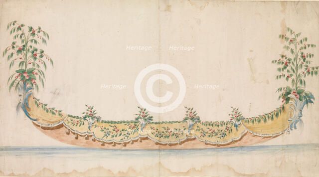 Design for a Gondola Decorated for a Festive Occassion, ca. 1750-1780 . Creator: Anon.