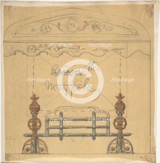 Design for a Grate, 19th century. Creator: Anon.