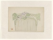 Design for a hair comb, c.1898-c.1905. Creator: Jules Chadel