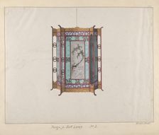 Design for a Hall Lamp, ca. 1800-1810 . Creator: Lamqua