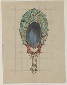 Design for a Hand Mirror, c. 1900-1902. Creator: Félix Bracquemond (French, 1833-1914)