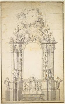 Design for a high altar, c1750. Creator: Johann Baptist Straub