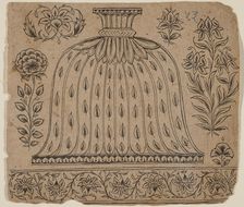 Design for a Hookah Base, late 19th century. Creator: Unknown
