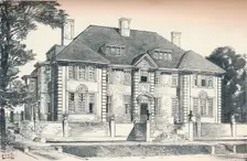 Design for a house at Hampstead By C. H. B. Quennell c1913