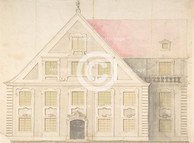 Design for a House Façade, 18th century. Creator: Attributed to Anonymous.