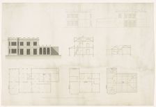 Design for a house in neo-Gothic style, c.1700-c.1800. Creator: Anon