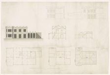 Design for a house in neo-Gothic style, c.1700-c.1800. Creator: Anon