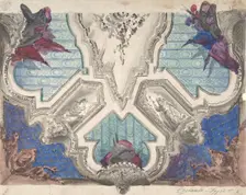 Design for a Painted Ceiling, 1800-1900. Creator: Anon