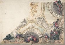 Design for a Painted Ceiling, 1800-1900. Creator: Anon