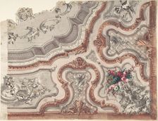 Design for a Painted Ceiling, 1800-1900. Creator: Anon