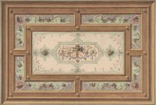 Design for a Painted Ceiling, second half 19th century. Creators: Jules-Edmond-Charles Lachaise, Eugène-Pierre Gourdet