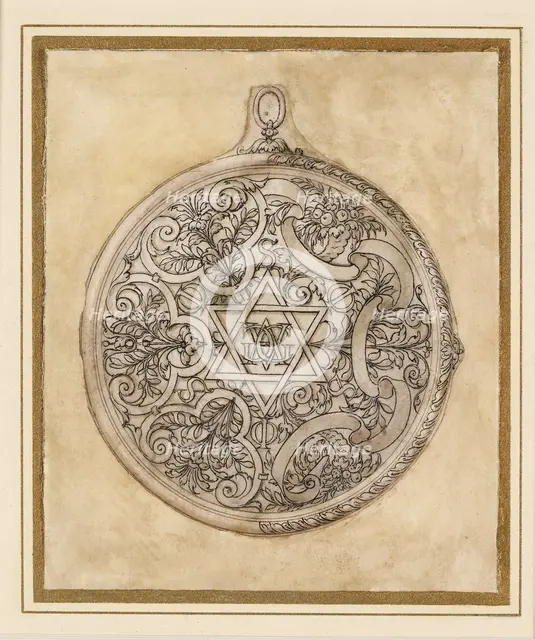 Design for a pendant jewel, mid 16th century. Artist: Etienne Delaune.