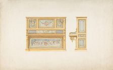 Design for a Piano, 19th century. Creator: Anon