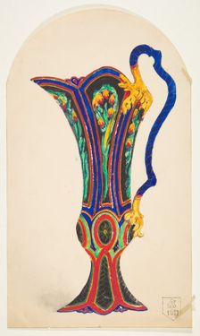 Design for a Pitcher, ca. 1857. Creator: Anon