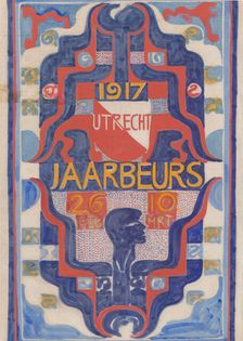 Design for a poster for the Jaarbeurs in Utrecht in 1917, 1874-1917. Creator: Carel Adolph Lion Cachet
