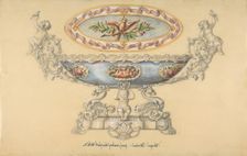 Design for a Porcelain Cup, 19th century. Creator: Anon