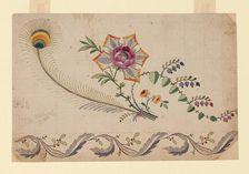 Design for a Printed, Woven, or Embroidered Border, France, 18th century. Creator: Unknown