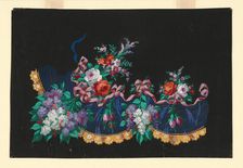 Design for a Printed, Woven or Embroidered Skirt Border, France, 19th century. Creator: Unknown
