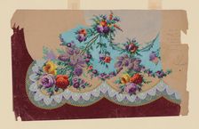 Design for a Printed, Woven, or Embroidered Skirt Border, France, 19th century. Creator: Unknown