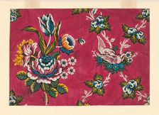 Design for a Printed Textile, France, 1725/50. Creator: Unknown