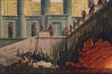 Design for a production of Mozart's opera Die Zauberflote ('The Magic Flute'), 1816. Artist: Karl Friedrich Schinkel