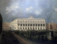 Design for a proposed New Opera House in Leicester Square c1790. Artist: William Hodges
