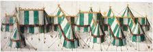 Design for a royal pavilion, early 16th century. Creator: Unknown