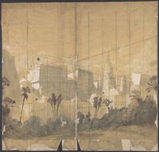 Design for a Stage Set at the Opéra, Paris, 1828-90. Creator: Eugene Ciceri