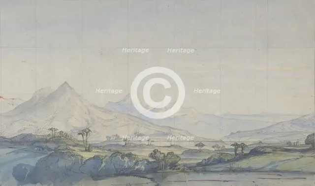 Design for a Stage Set at the Opéra, Paris, 1828-90. Creator: Eugene Ciceri.