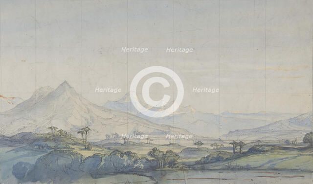 Design for a Stage Set at the Opéra, Paris, 1828-90. Creator: Eugene Ciceri.