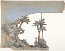 Design for a Stage Set at the Opéra, Paris, 1828-90. Creator: Eugene Ciceri