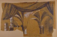 Design for a Stage Set at the Opéra, Paris, 1830-90. Creator: Eugene Ciceri