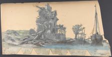 Design for a Stage Set at the Opéra, Paris, 1830-90. Creator: Eugene Ciceri