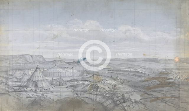 Design for a Stage Set at the Opéra, Paris, 1830-90. Creator: Eugene Ciceri.