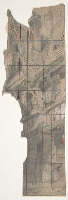 Design for a Stage Set at the Opéra, Paris, 1830-90. Creator: Eugene Ciceri