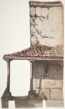 Design for a Stage Set at the Opéra, Paris, 1830-90. Creator: Eugene Ciceri
