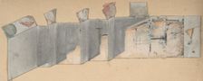 Design for a Stage Set at the Opéra, Paris, 1830-90. Creator: Eugene Ciceri