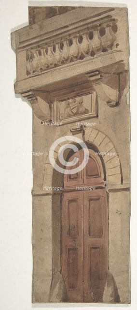 Design for a Stage Set at the Opéra, Paris, 1830-90. Creator: Eugene Ciceri.