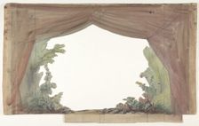 Design for a Stage Set at the Opéra, Paris, 1830-90. Creator: Eugene Ciceri