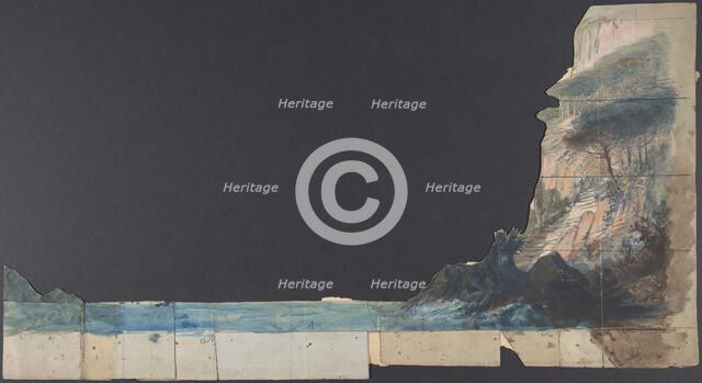 Design for a Stage Set at the Opéra, Paris, 1830-90. Creator: Eugene Ciceri.